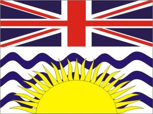 Flagge Provinz British Columbia