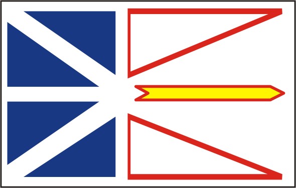 Flagge Provinz Neufundland und Labrador