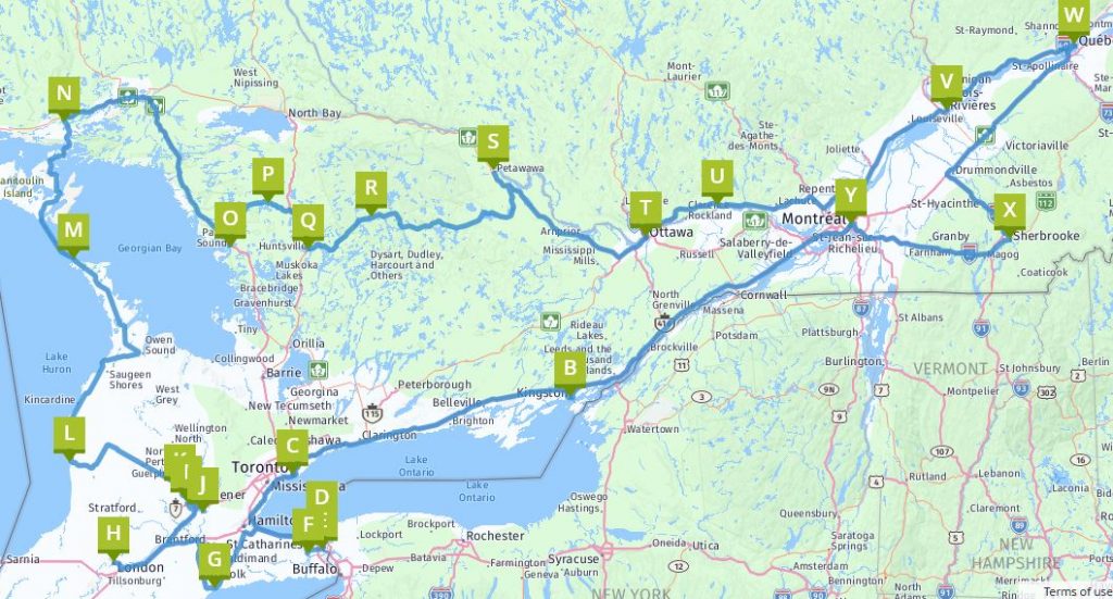 Grosse Rundfahrt Quebec und Ontario