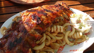Ribs and fries