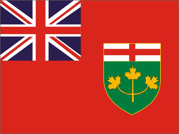 Flag Ontario - Provinces and territories Canada
