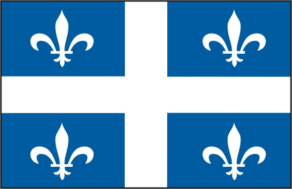 Flag Quebec - Provinces and territories Canada